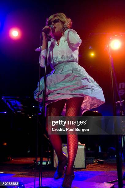 Jazz singer Melody Gardot performs on stage on the last day of the North Sea Jazz Festival on July 12, 2009 in Rotterdam, Netherlands.