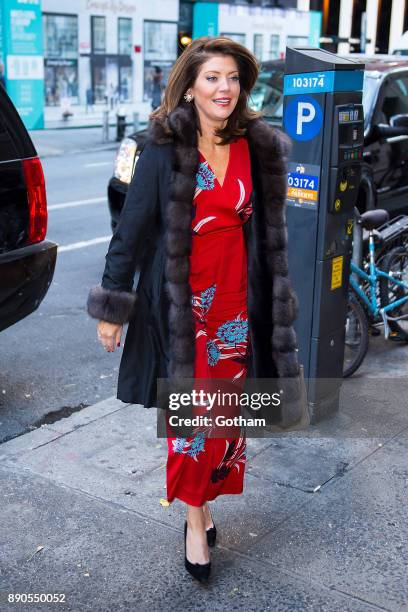 Norah O'Donnell is seen in Midtown on December 11, 2017 in New York City.