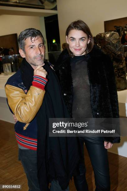 Andre Saraiva and Bamby Blight attend the Cesar Retrospective at Centre Pompidou on December 11, 2017 in Paris, France.