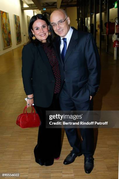 Baron Jean de Gunzburg and his wife Baroness Terry de Gunzburg attend the Cesar Retrospective at Centre Pompidou on December 11, 2017 in Paris,...