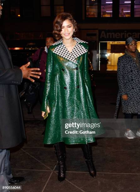 Zendaya heads back to her hotel on December 11, 2017 in New York City.