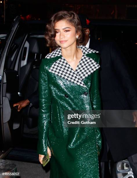 Zendaya heads back to her hotel on December 11, 2017 in New York City.