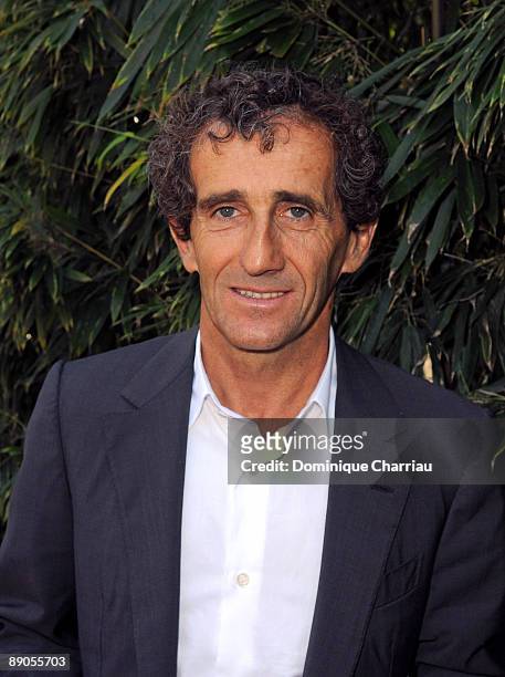 French Former World Champion F1 Alain Prost attends the French Open at Roland Garros Stadium on June 2, 2009 in Paris, France.
