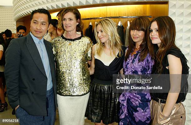 Desginer Phillip Lim, Vogue's senior west coast editor Lisa Love, Actress Kristen Bell, Nicole Chavez and Actress Rachel Bilson attend Vogue's 1 year...