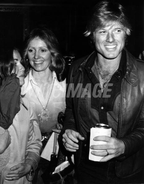 Robert Redford and wife Lola at his film premiere The Great Waldo ...