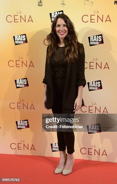 Irene Junquera attends the 'La Cena' premiere at the Capitol cinema on December 11, 2017 in Madrid, Spain.