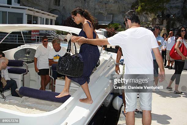 Rosario Dawson and Mathieu Schreyer attend day five of the Ischia Global Film And Music Festival on July 16, 2009 in Ischia, Italy.