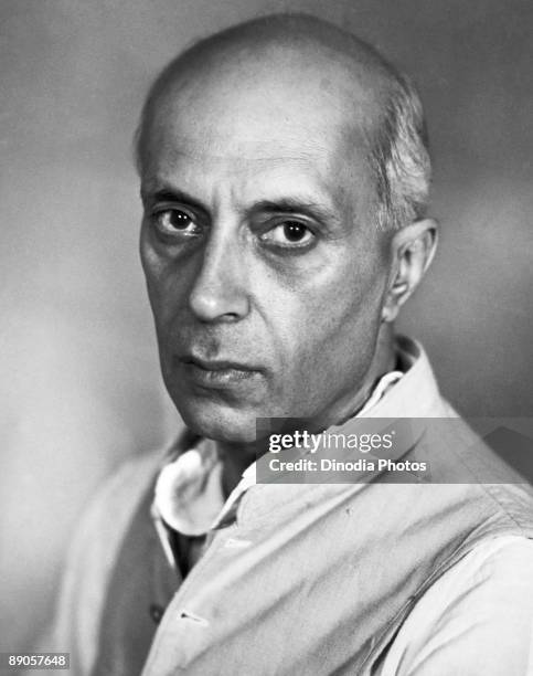 Indian statesman Pandit Jawaharlal Nehru , India, 1940's. In 1947 he became the first Prime Minister of newly independent India.