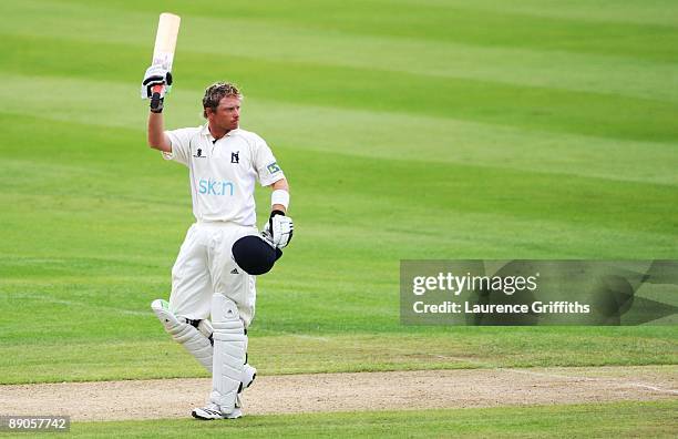 During Day 2 of the LV County Championship Division One match between Warwickshire and Lancashire at Edgbaston on July 16, 2009 in Birmingham,...