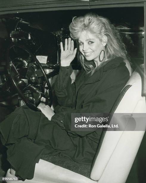 Actress Teri Copley attending "Robin Leach Christmas Party" on December 2, 1984 at Spago Restaurant in West Hollywood, California.