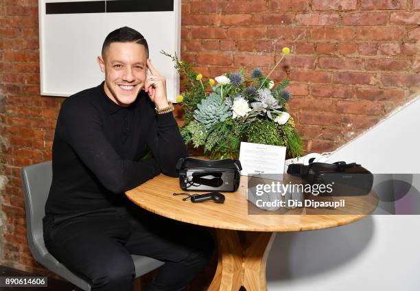 Theo Rossi experiences Samsung Gear VR during a party to celebrate the productÕs two year anniversary on December 11, 2017 in New York City.