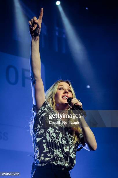 Ellie Goulding performs at the Royal Albert Hall in aid of Streets of London on December 11, 2017 in London, England.