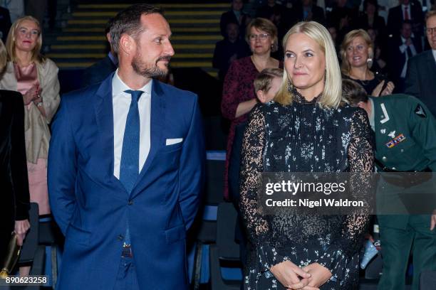Prince Haakon of Norway and Princess Mette Marit of Norway attend the Nobel Peace Prize concert to honour this year's Nobel Peace Prize winner the...