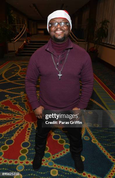 Singer Gary 'Lil G' Jenkins of Silk attends 5th Annual Caroling With Q Parker & Friends at Atlanta Marriott Buckhead on December 11, 2017 in Atlanta,...