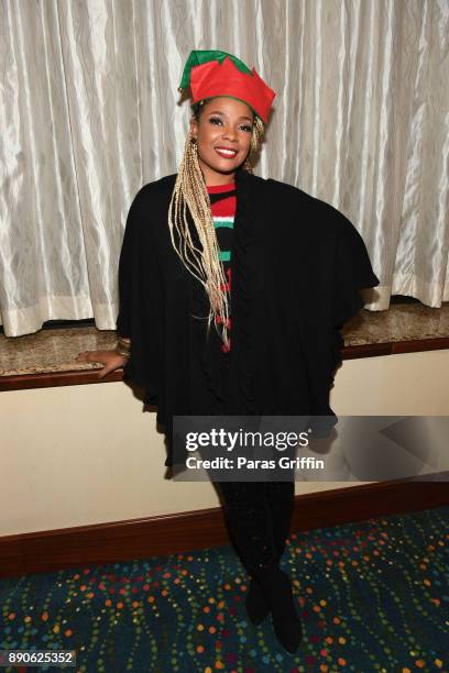 Syleena Johnson attends 5th Annual Caroling With Q Parker & Friends at Atlanta Marriott Buckhead on December 11, 2017 in Atlanta, Georgia.