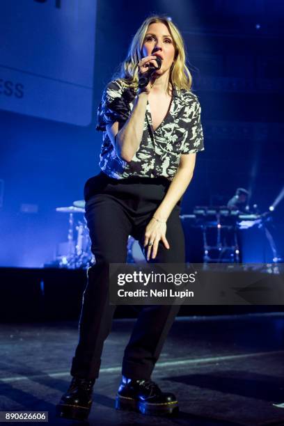 Ellie Goulding performs at the Royal Albert Hall in aid of Streets of London on December 11, 2017 in London, England.