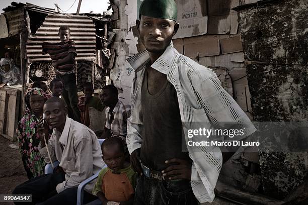 Somali IDPS are seen in 100 - Bush IDP Camp on May 10, 2009 in Bossaso, Bari Region, Puntland State in Somalia. 100- Bush IDP is one of the oldest...