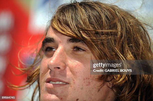 Zac Sunderland talks to the press at Marina Del Rey, California, on July 2009. The 17-year-old teenager become the youngest person to circumnavigate...