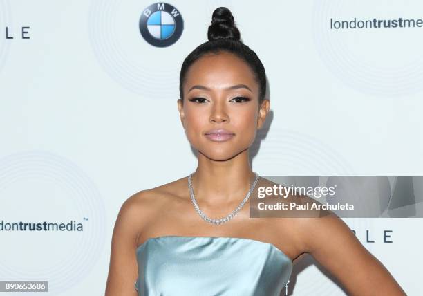 Actress Karrueche Tran attends the 16th annual Unforgettable Gala at The Beverly Hilton Hotel on December 9, 2017 in Beverly Hills, California.