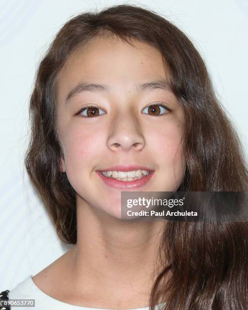 Actress Aubrey Anderson Emmons attends the 16th annual Unforgettable Gala at The Beverly Hilton Hotel on December 9, 2017 in Beverly Hills,...