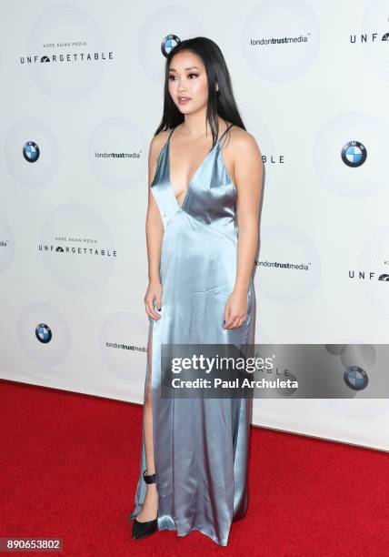 Actress Lana Condor attends the 16th annual Unforgettable Gala at The Beverly Hilton Hotel on December 9, 2017 in Beverly Hills, California.