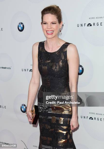 Actress Mariana Klaveno attends the 16th annual Unforgettable Gala at The Beverly Hilton Hotel on December 9, 2017 in Beverly Hills, California.