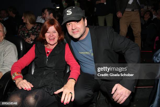 Marc Rothemund and his mother Gisela Rothemund during the 'Dieses bescheuerte Herz' premiere at Mathaeser Filmpalast on December 11, 2017 in Munich,...