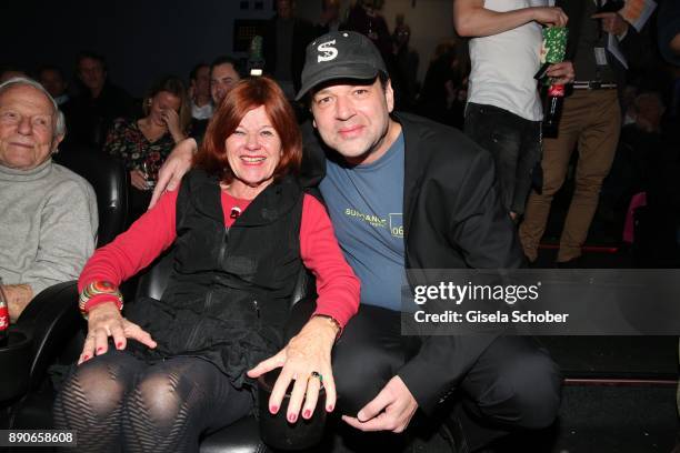 Marc Rothemund and his mother Gisela Rothemund during the 'Dieses bescheuerte Herz' premiere at Mathaeser Filmpalast on December 11, 2017 in Munich,...