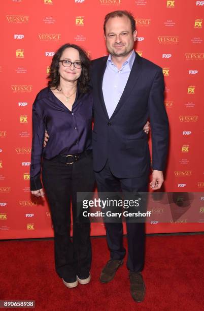 Executive producers Nina Jacobson and Brad Simpson attend "The Assassination Of Gianni Versace: American Crime Story" New York screening at...