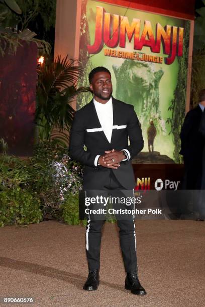 Kevin Hart attends the premiere of Columbia Pictures' "Jumanji: Welcome To The Jungle" on December 11, 2017 in Hollywood, California.