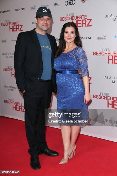 Director Marc Rothemund and Helen de Muro during the 'Dieses bescheuerte Herz' premiere at Mathaeser Filmpalast on December 11, 2017 in Munich,...