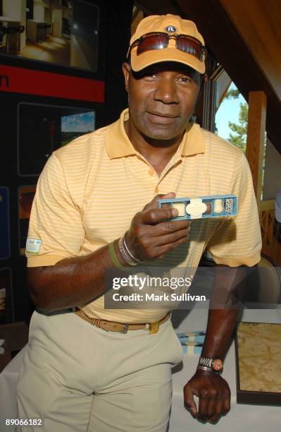 Actor Dennis Haysbert in Backstage Creations at the American Century Golf Tournament - Day 2 held on July 16, 2009 in Stateline, Nevada.