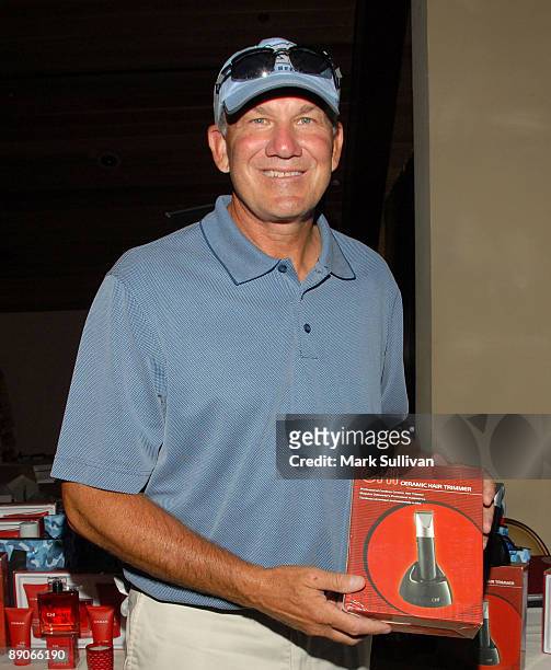 Driver Dale Jarrett in Backstage Creations at the American Century Golf Tournament - Day 2 held on July 16, 2009 in Stateline, Nevada.
