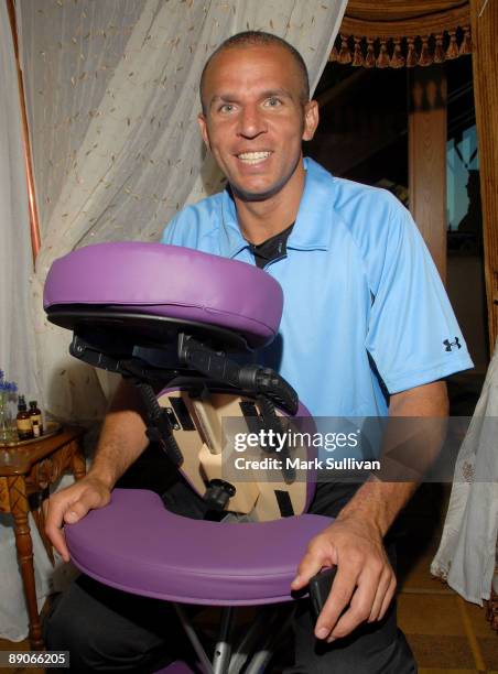 Player Jason Kidd in Backstage Creations at the American Century Golf Tournament - Day 2 held on July 16, 2009 in Stateline, Nevada.