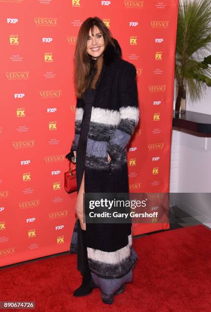 Model Carol Alt attends "The Assassination Of Gianni Versace: American Crime Story" New York screening at Metrograph on December 11, 2017 in New York...