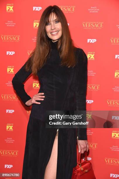 Model Carol Alt attends "The Assassination Of Gianni Versace: American Crime Story" New York screening at Metrograph on December 11, 2017 in New York...