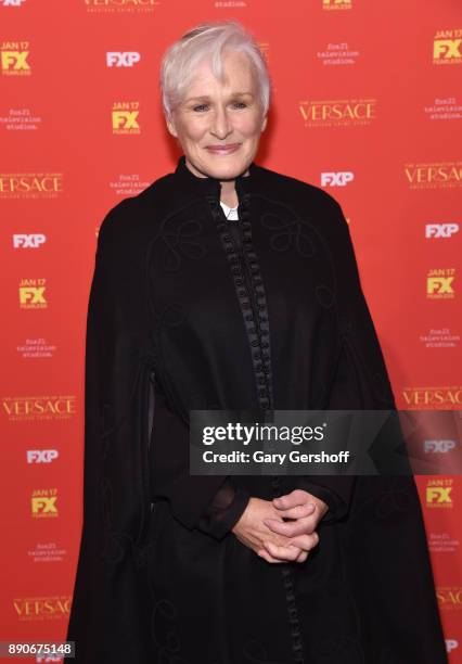 Actress Glenn Close attends "The Assassination Of Gianni Versace: American Crime Story" New York screening at Metrograph on December 11, 2017 in New...