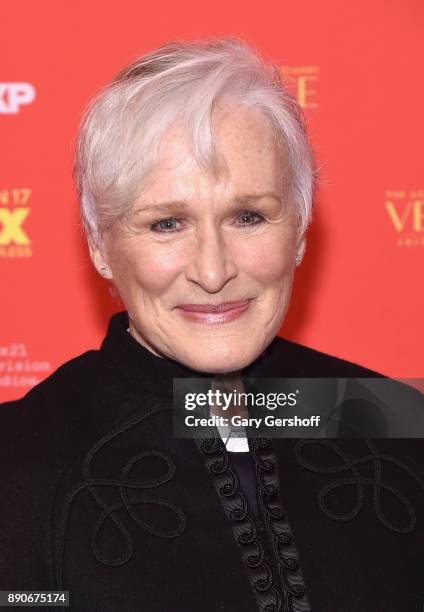 Actress Glenn Close attends "The Assassination Of Gianni Versace: American Crime Story" New York screening at Metrograph on December 11, 2017 in New...