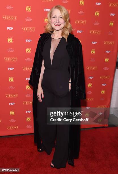 Actress Patricia Clarkson attends "The Assassination Of Gianni Versace: American Crime Story" New York screening at Metrograph on December 11, 2017...
