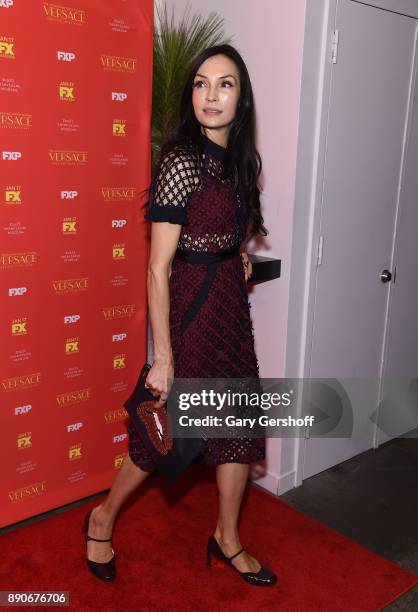 Actress Famke Janssen attends "The Assassination Of Gianni Versace: American Crime Story" New York screening at Metrograph on December 11, 2017 in...