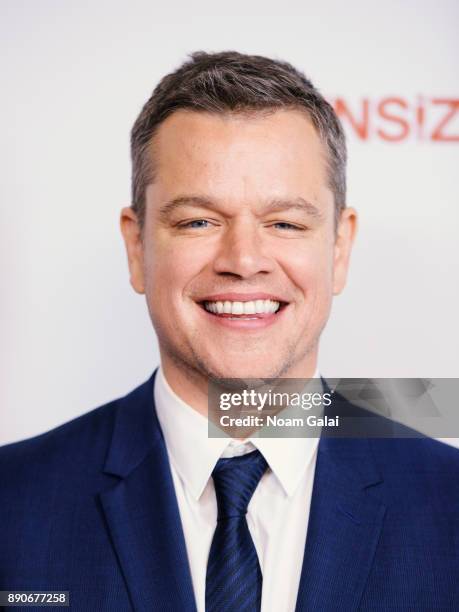 Actor Matt Damon attends the "Downsizing" New York screening at AMC Lincoln Square Theater on December 11, 2017 in New York City.