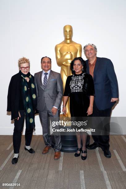 Writer/producer Anna Thomas, Actors David Villalpando, Zaide Silvia Gutierrez and director Gregory Nava attend the "El Norte" screening at the...