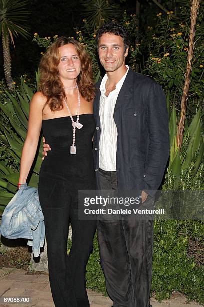 Raul Bova and Chiara Giordano attend day five of the Ischia Global Film And Music Festival on July 16, 2009 in Ischia, Italy.
