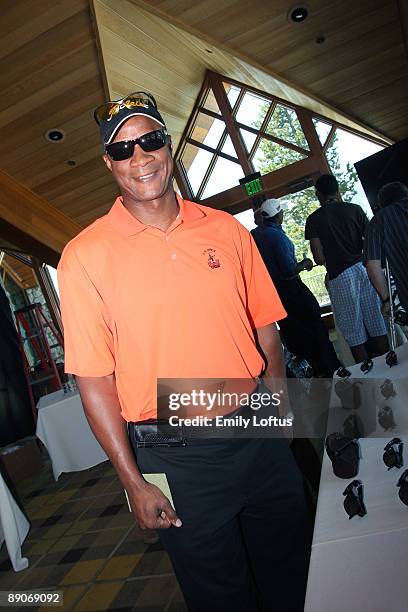 Daryl Strawberry attends Backstage Creations at the American Century Golf Tournament on July 16, 2009 in Stateline, Nevada.