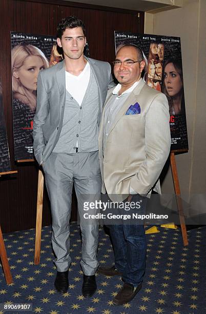 Model Sean O'Pry and sylist Nole Marin attend the "Homecoming" premiere at the MGM Screening Room July 16, 2009 in New York City.