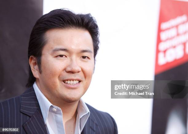 Director Justin Lin arrives to the U.S. Premiere of "Los Bandoleros" in conjunction with the DVD and Blu-ray release of "Fast & Furious" held at AMC...