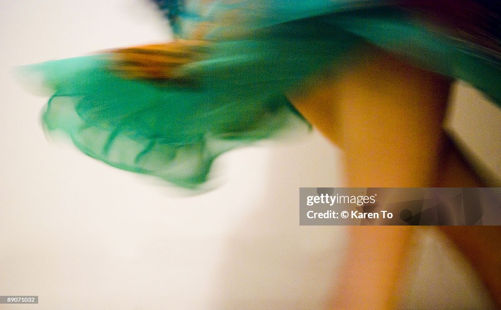 Dancer with Fluttering Skirt