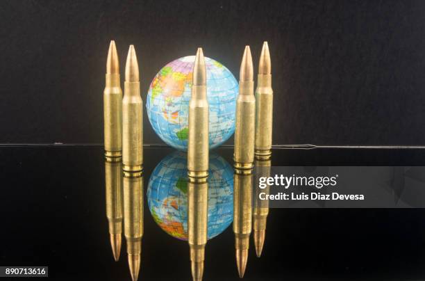 more and more people are using their mobile phones to buy ammunition - hostile planet stock-fotos und bilder