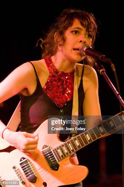 Jessi Darlin of Those Darlins performs in concert at Radio Radio on July 16, 2009 in Indianapolis, Indiana.