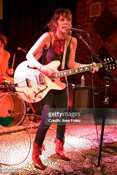 Jessi Darlin of Those Darlins performs in concert at Radio Radio on July 16, 2009 in Indianapolis, Indiana.